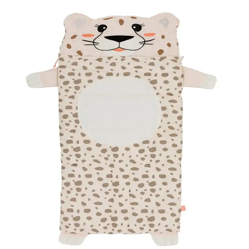

Cha Cha Cheetah Sleeping Bag - Pink ( 65" x 24")