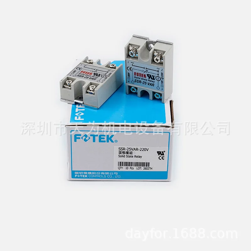 SSR-25VA-R Новое оригинальное тайваньское однофазное твердотельное реле FOTEK Yangming, ток 25А (art.: 3920da8bb7e9b) - 3920da8bb7e9b