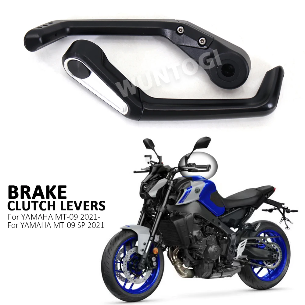 Motorcycle Accessories Brake Clutch Levers Guard Protector Handlebar Grips Guard For YAMAHA MT09 MT-09 SP MT 09 2021 2022 2023