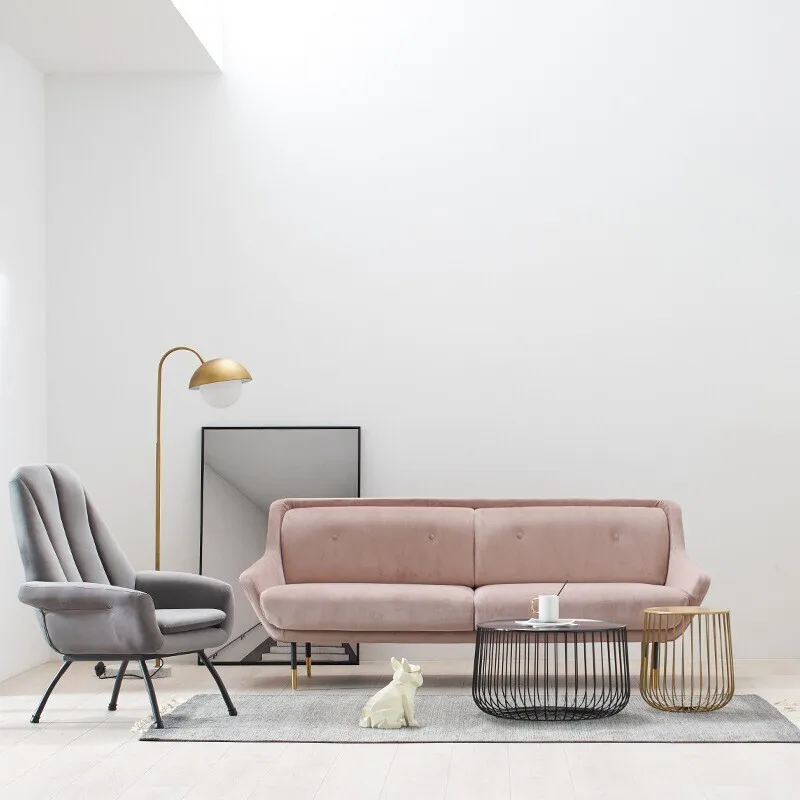 Обеденный центр журнальные столы круглый золотой дизайнерский скандинавский