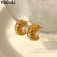 s925 needle trendy jewelry geometric earrings popular design golden plating drop earrings for girl lady gifts t96