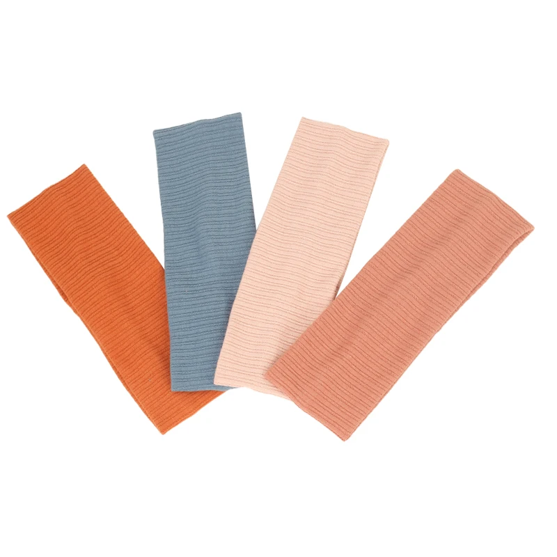 

Women Multicolor Spring Summer New Ribbed Headbands Slouchy Hairband HeadWrap Elastic Soft Headdres Lady Striped Hair Accessorie
