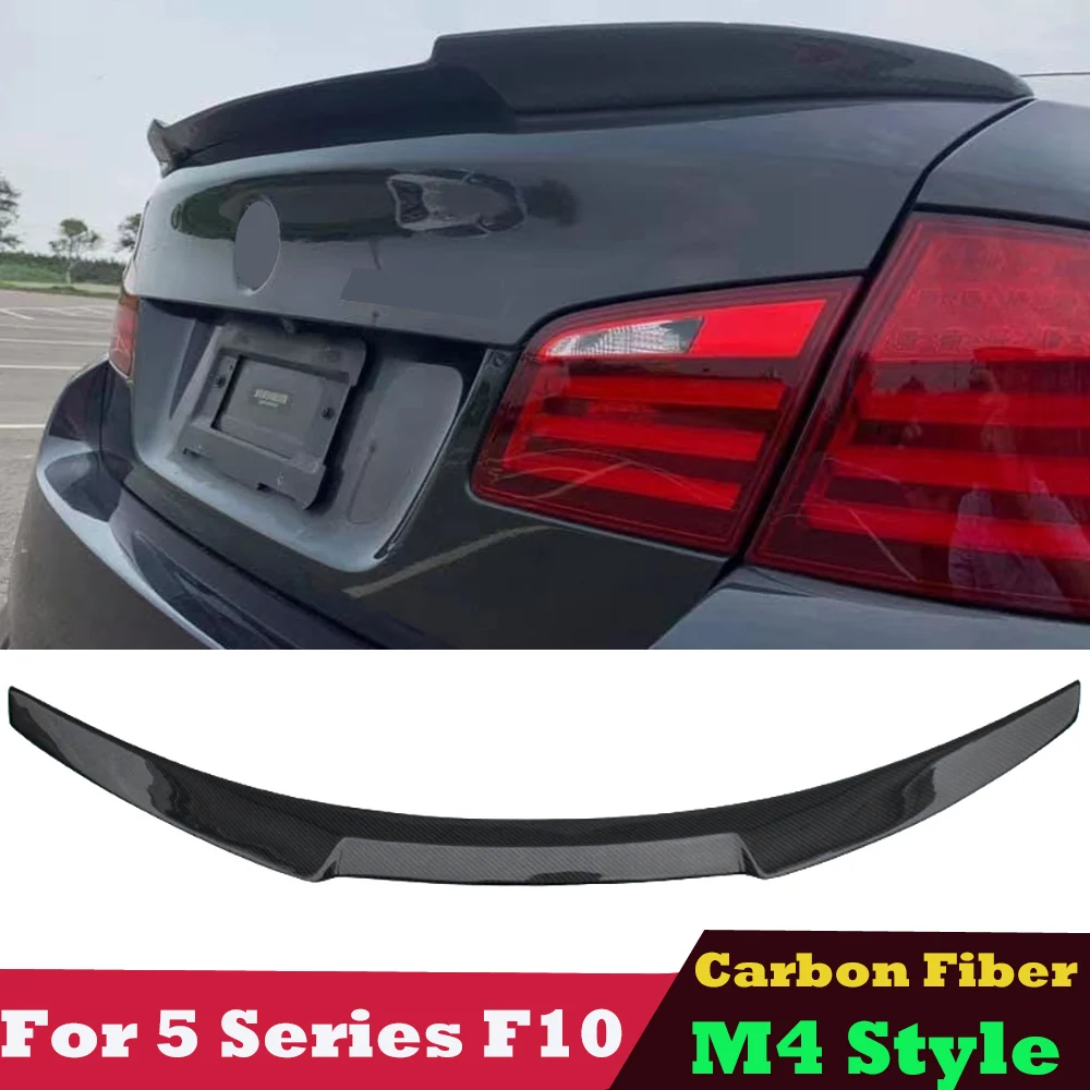 

Спойлер M5 типа High Kick M4 из настоящего углеродного волокна и ФАП крылья багажника спойлер губа для BMW 5 серии F10 2010-2017 520i 523i 528i