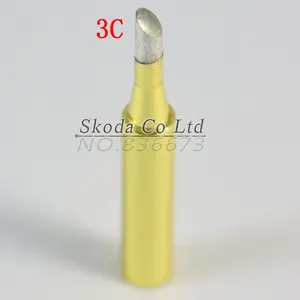 10 шт.лот золотые бессвинцовые наконечники для паяльника 900M-T-3C 1.2D для Hakko 936 Saike 936 Бесплатная доставка