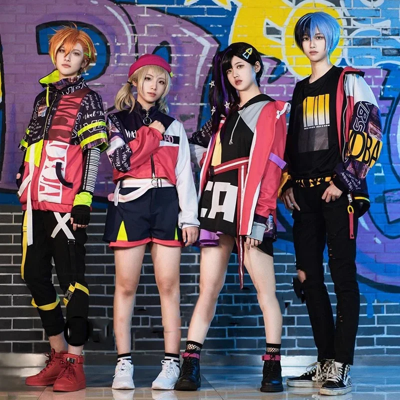 Aoyagi Toya Косплей Костюм Аниме Проект Sekai Colorful Stage Feat Vivid BAD SQUAD Топ Куртка Выступление