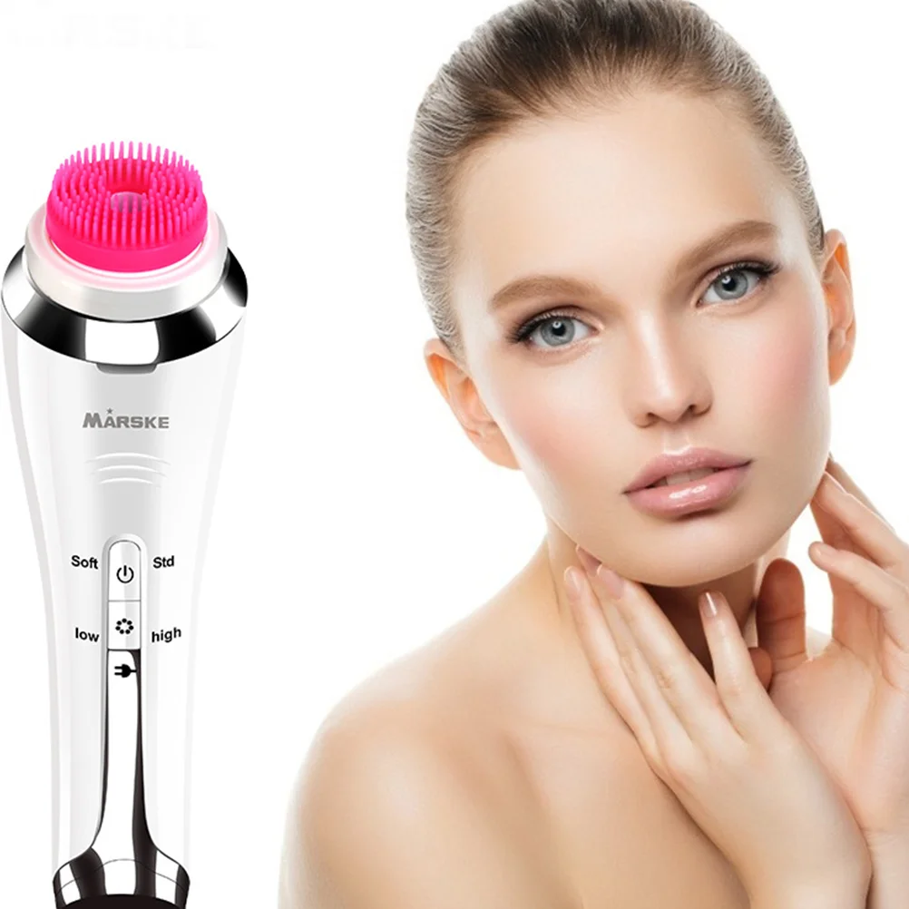 

Face Brush Electric Facial Cleansing Scrubber Silicone Cleanser Cleaner Wash Brushes Automatic Massaging Blackhead Exfoliating