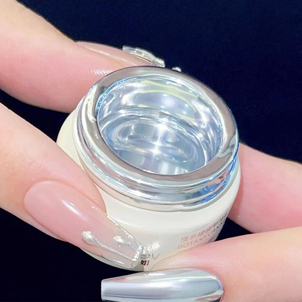 

8 г/банка, металлическое серебряное зеркальное покрытие для ногтей 4K