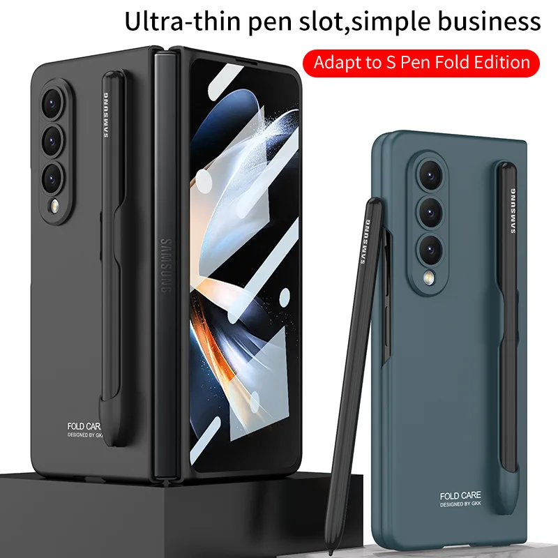 

Чехол со слотом Spen для Samsung Galaxy Z Fold 4, чехол для телефона W23