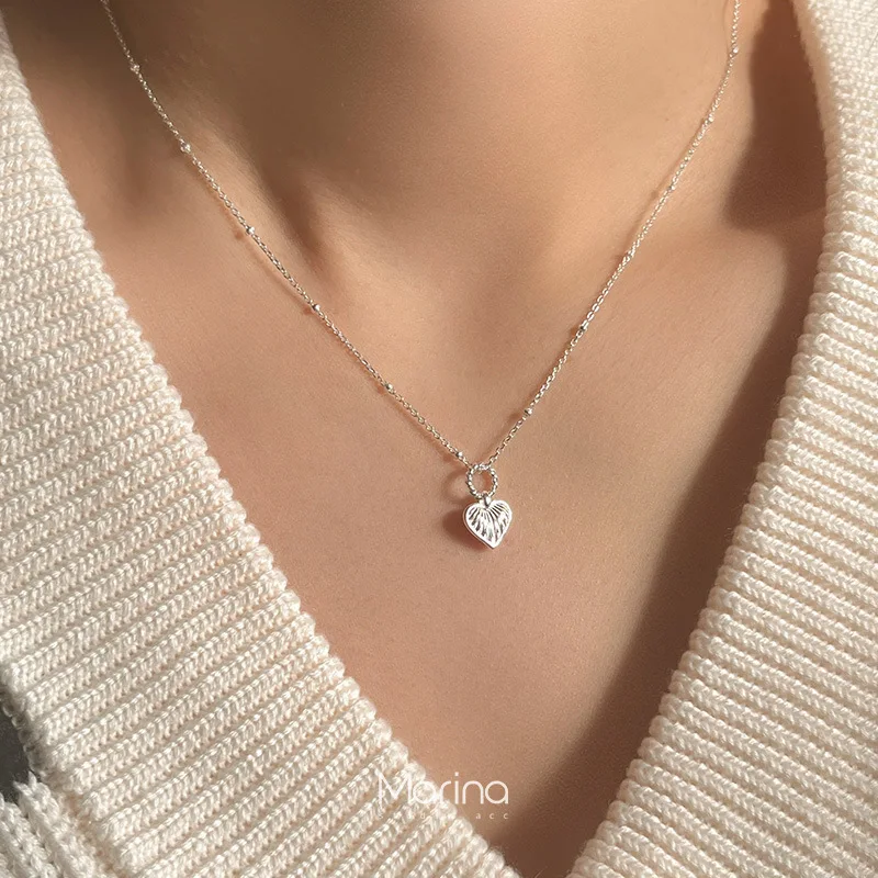 

Романтическое ожерелье серебряного цвета в форме сердца, изысканная Женская бижутерия, винтажные ожерелья с шармами, нежная цепочка на шею, модные ювелирные изделия