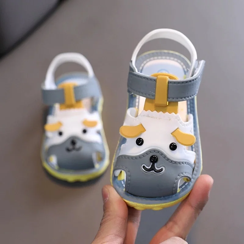 

Children's Shoes Summer 1-2-3 Years Old Baby Toddler Shoes Toddler Sandals Summer Soft Non-Slip Beach Sandals Baby Breathable