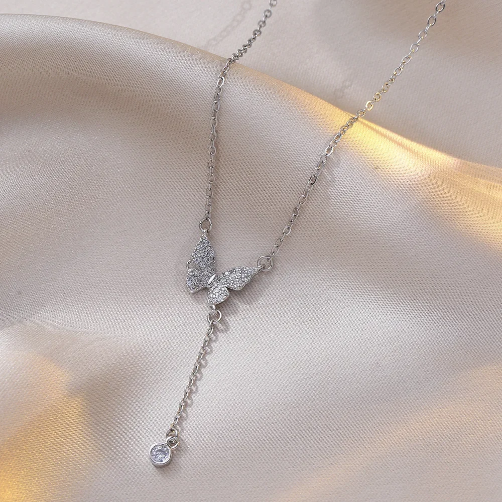 Модное женское ожерелье в корейском стиле элегантное нишевое дизайнерское с