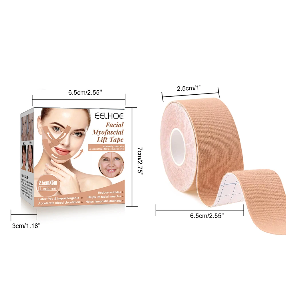 Skin Care Kinesiology Tape For Face V Line Neck Eyes Lifting Wrinkle Remover Sticker Tape Facial Skin Care Tool Face Neck Chin images - 6