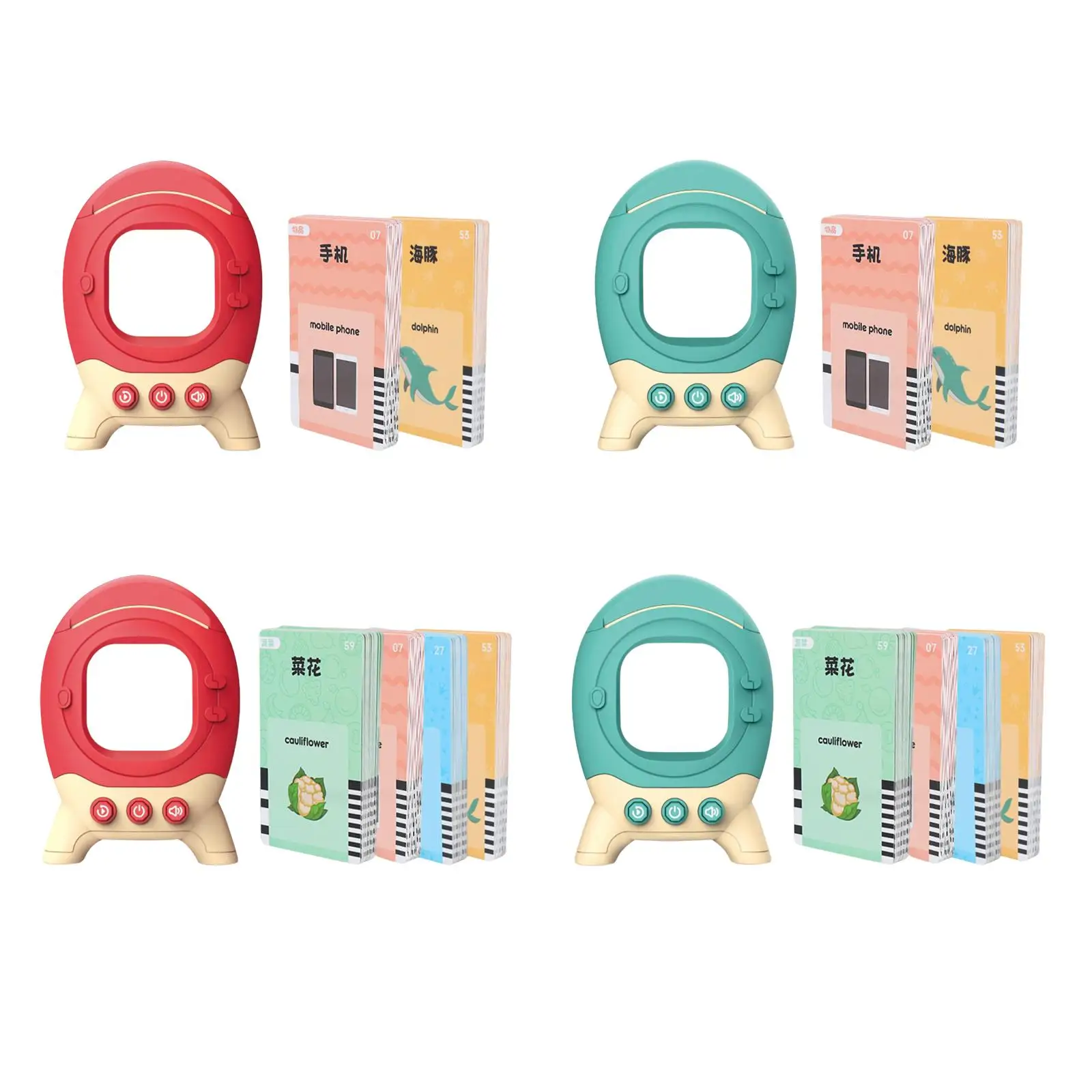 

Electronic Talking Flash Cards English/Chinese Bilingual Support for Ages 3+