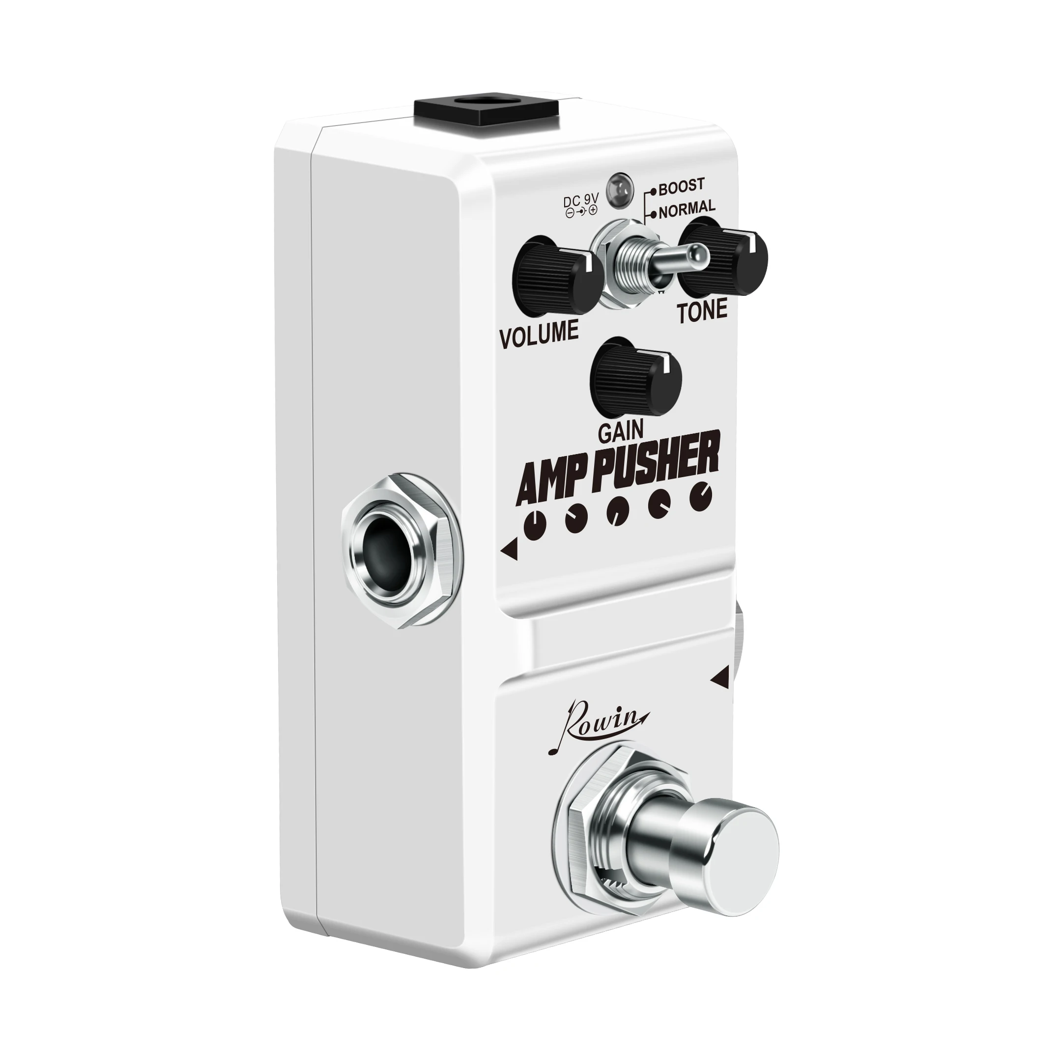 Rowin LN-323 AMP Pusher Mini Guitar Overdrive Effect Pedal Ture Bypass Full Metal Case