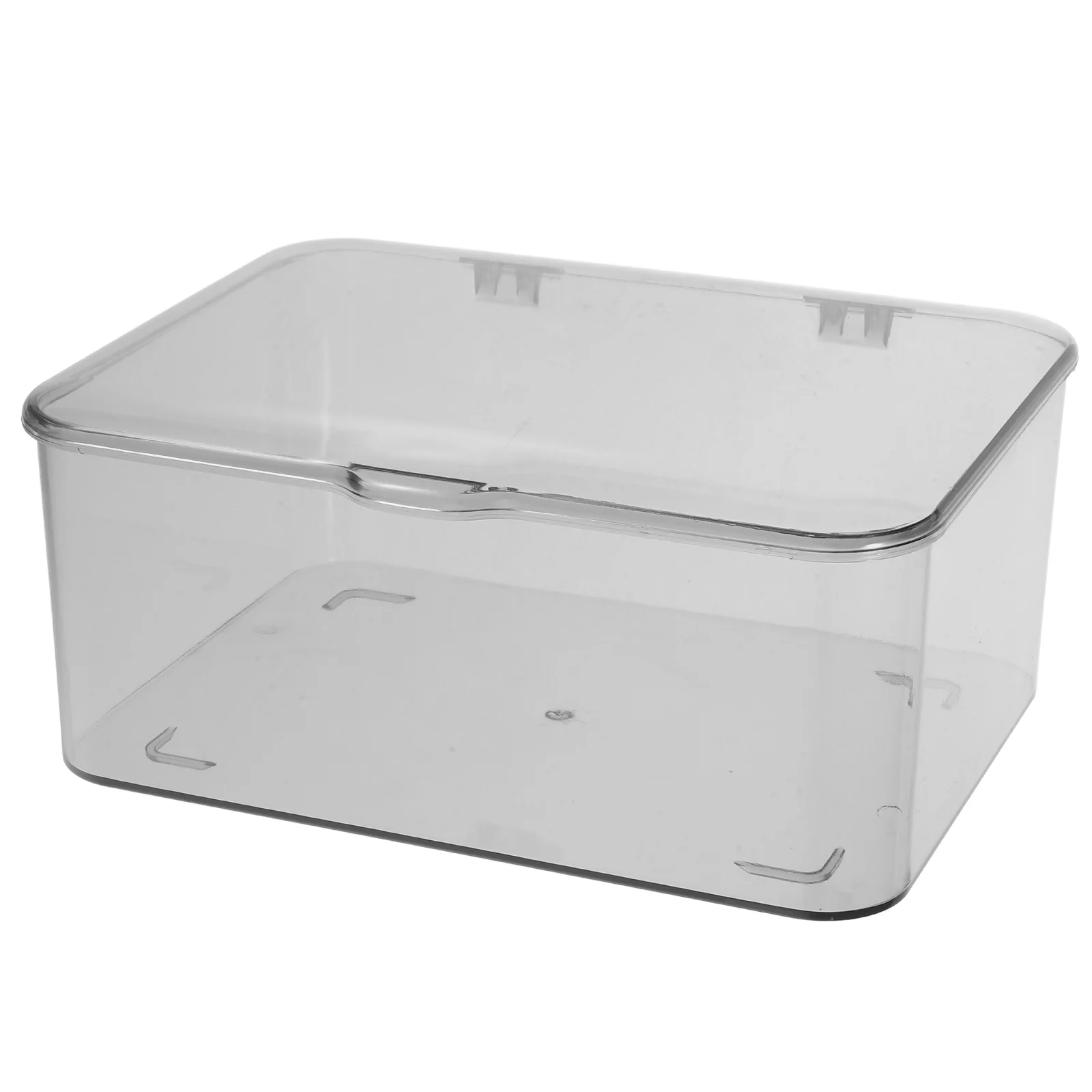 Ящик для хранения с крышкой прозрачный настольный органайзер витрина ювелирных