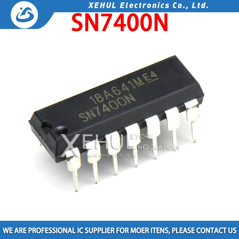 

50 шт./100 шт. Новый SN7400N 7400N 7400 DIP14 посылка логических ворот четыре 2-входных положительных NAND-Gate