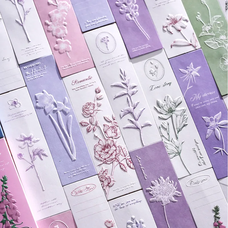 20 шт. 3D Гравировка цветы тема декоративная бумажная открытка ручной работы DIY