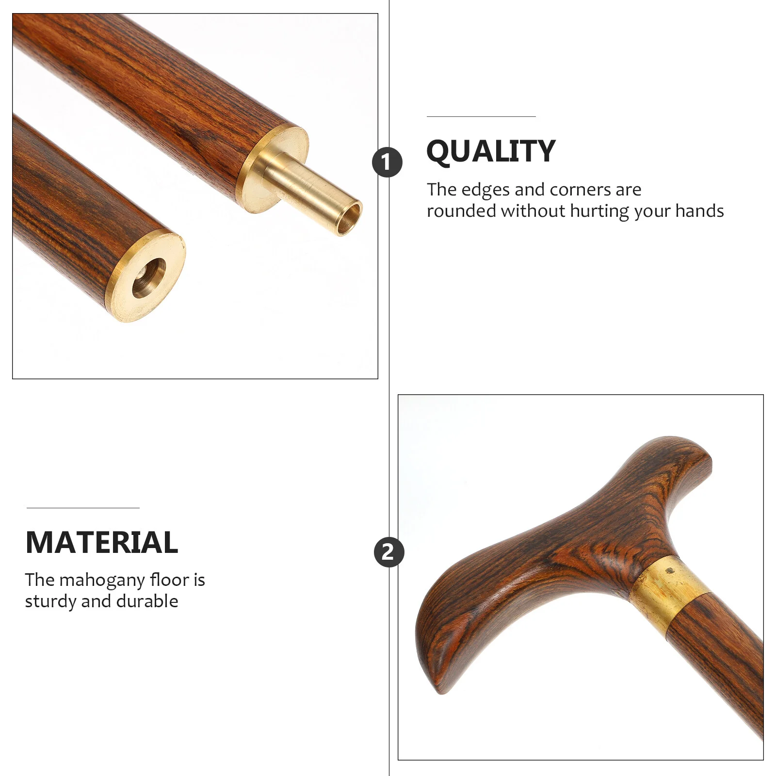 

Equipment Camping Walking Stick Wooden Canes Handle Hiking Pole Alpenstock Outdoor Practical Trekking Advanced Mountaineering