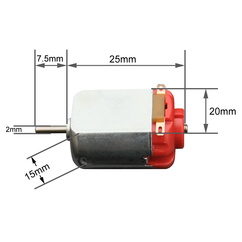 10pcs DC Micro 130 Motor 3V 16500rpm 1.3A Electric Motor Science Experiment for Toy/4WD images - 6