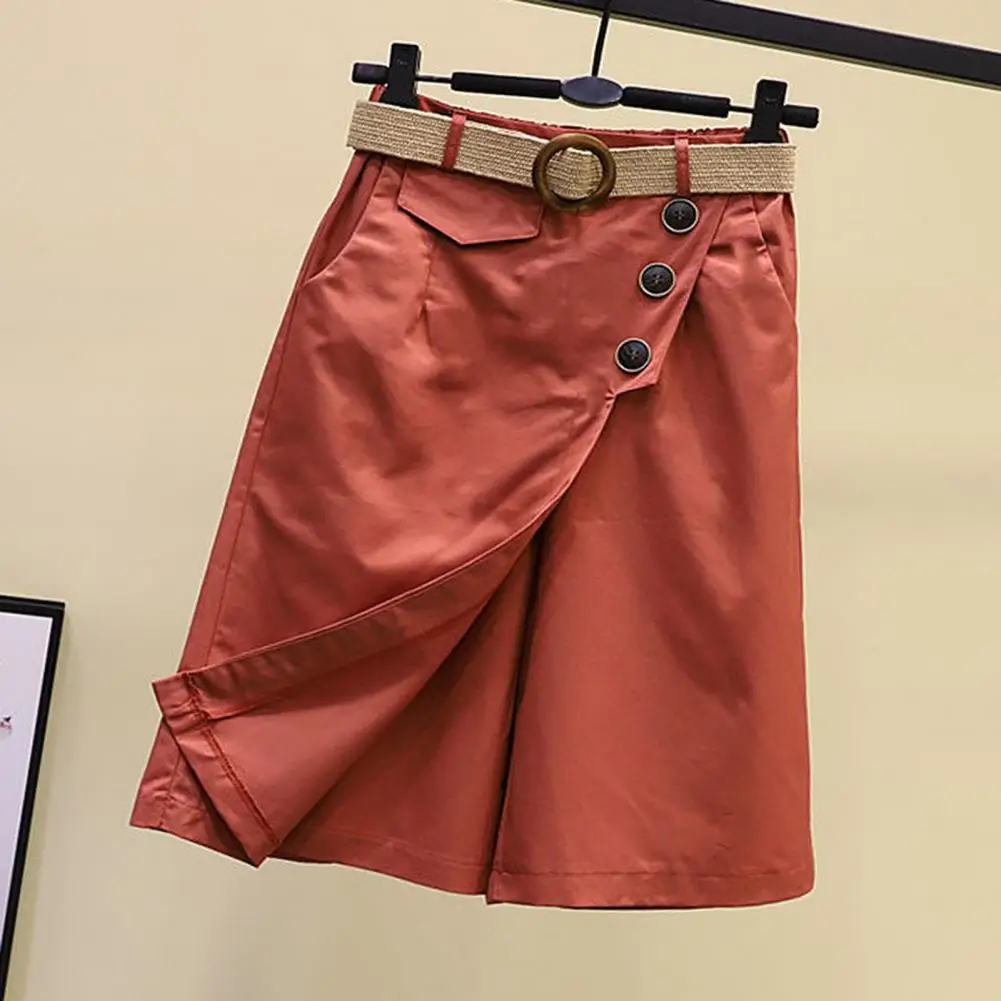 

Женская юбка из двух частей Hakama, стильная юбка из двух частей с завышенной талией, универсальная модная летняя одежда для женщин