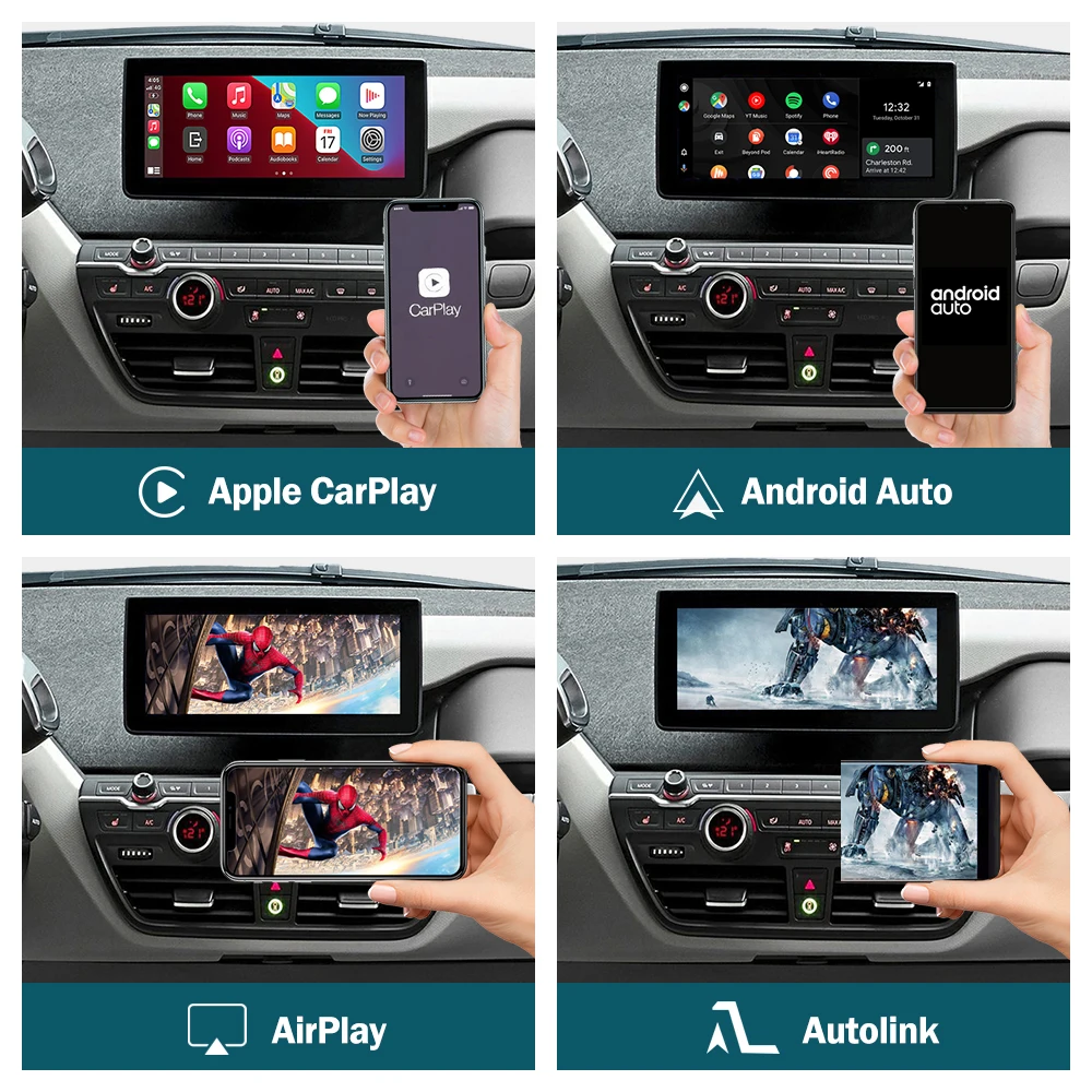 Беспроводной CarPlay для BMW i3 I01 NBT система EVO 2013-2020 с Android Авто Mirror Link AirPlay функция