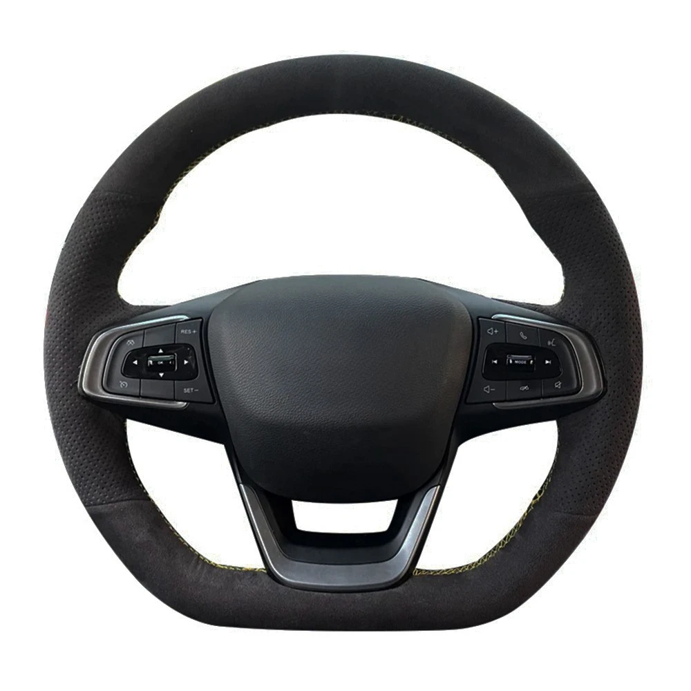 

Индивидуальная оплетка, Ручное шитье, противоскользящая замшевая кожа для Chery Tiggo 8 2018-2021, автомобильные аксессуары