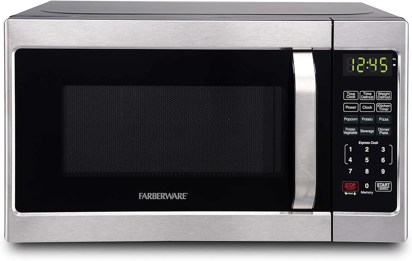 

Microwave Oven Countertop with LED Display Interior Lighting Child Lock Kitchen