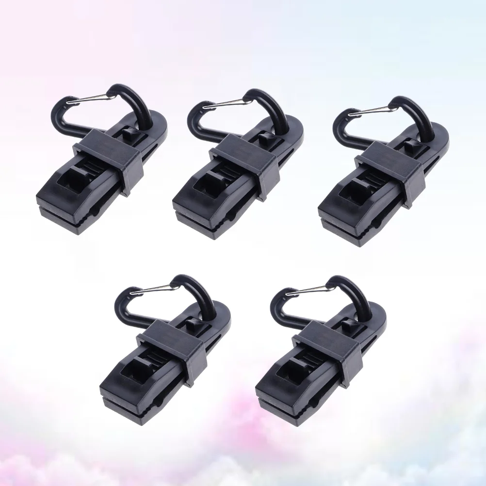 

5 Pcs Tent Clips Awnings Plastic Tarp Clamp D Ring Sail Fixer Outdoor Snaps Clamps Caravan accessories
