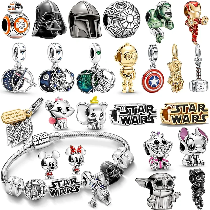 Брендовые подвесные бусины MINISO подходят для Гарри Поттера стерлингового серебра