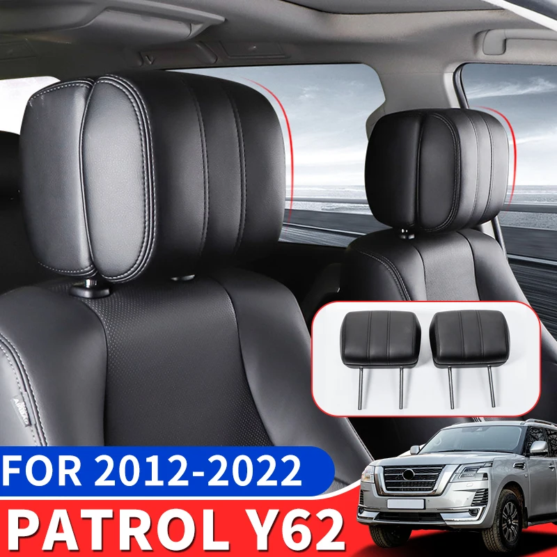 

For Nissan Patrol Y62 off-Road Headrest Adjustable Memory Function Neck Pillow Interior Modification and Replacement Accessories