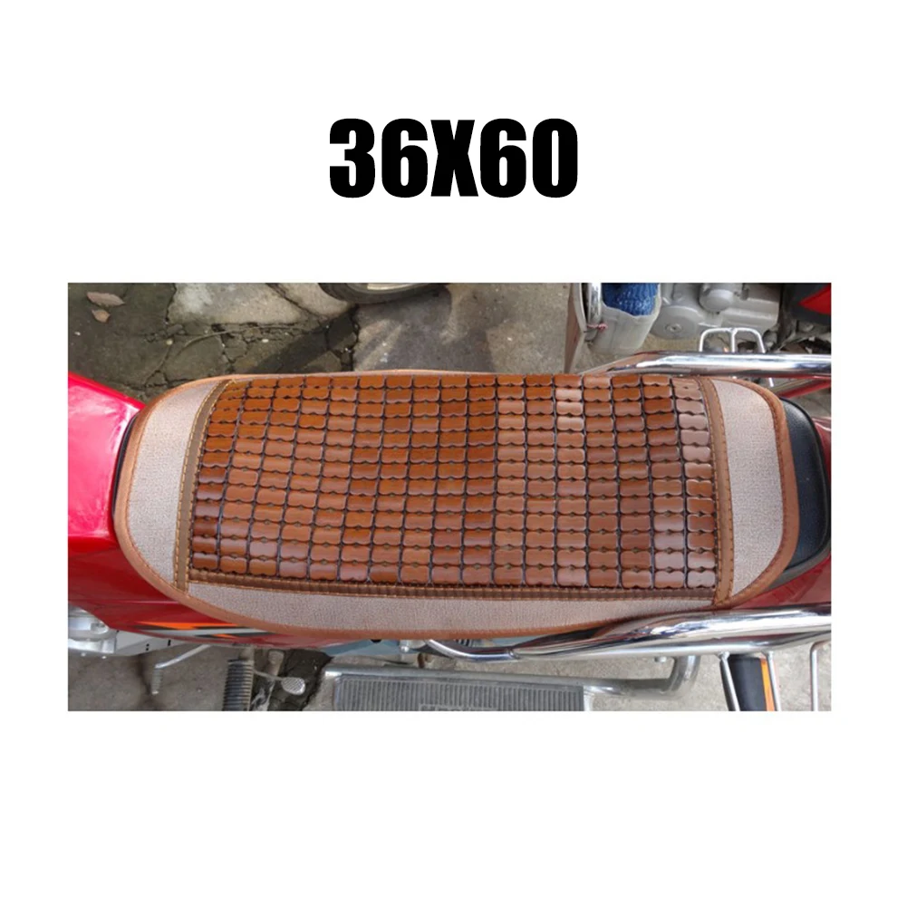 

Motorcycle Bamboo Mat Breathable Summer Cool Motorbike Scooter Seat Covers Cushion Anti-Slip Cover Mahjong Bamboo Mat
