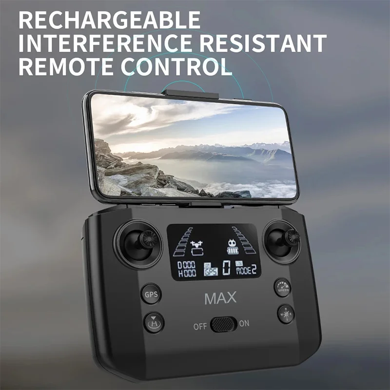 Квадрокоптер KF101MAX1 4K GPS 3 оси Wi-Fi дальность 5 км высота 500 м бесщеточный VS SG906 MAX1 M10 Ultra
