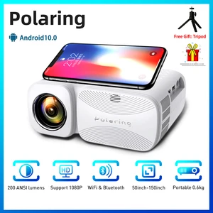 Polaring A1 720P Support 1080P 4K Mini Projector Video Projetor 2.4&5G HD 4000 Lumens Home Cinema Pr