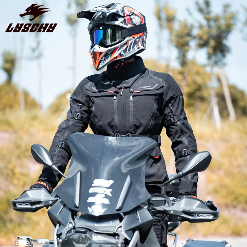 Мужская мотоциклетная куртка и брюки LYSCHY зимняя водонепроницаемая