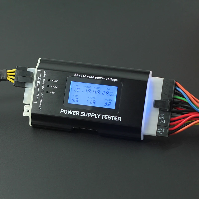1 шт. ATX инструмент обнаружения мощности компьютерный хост тестер портативный