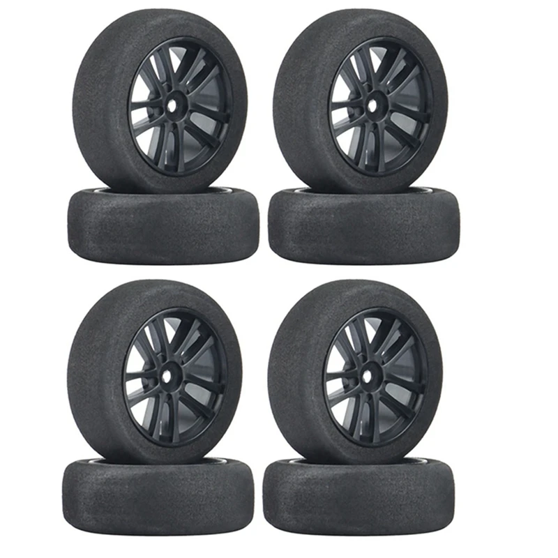 

8Pcs 66Mm Foam Tire Sponge Tyre Wheel Rim Set For Wltoys 144001 124016 124017 124018 124019 104001 RC Car Upgrade Parts