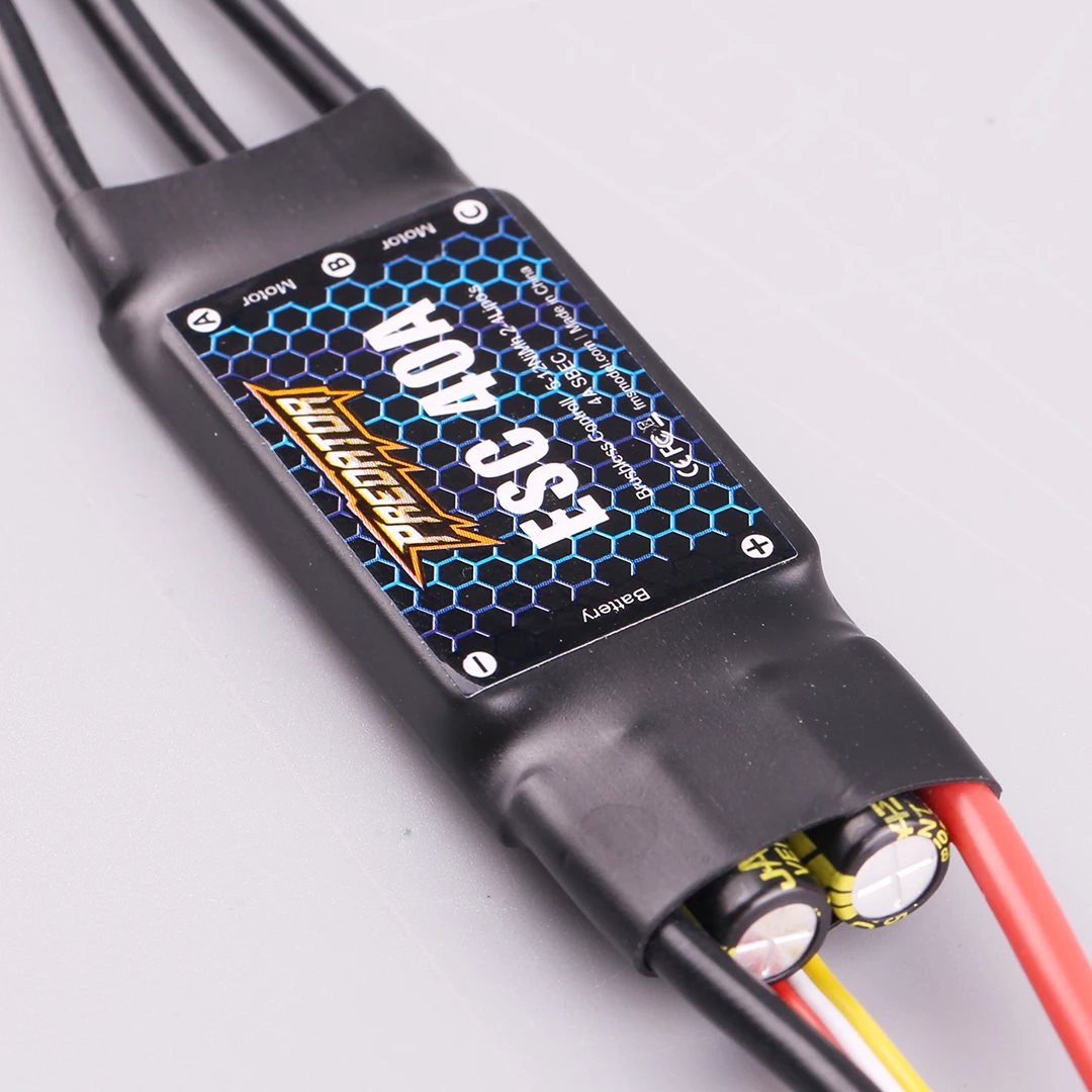 Фото Fms Predator Бесщеточная электрическая модель самолета ESC 40A с переключателем 3A Конфигурация BEC и функцией обратной тяги №5