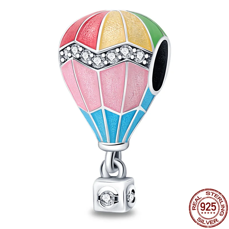 

2022 новые шармы plata из серебра 925 пробы, красочные шарики, бусины, подходят для оригинальных браслетов Pandora для женщин, DIY ювелирные изделия