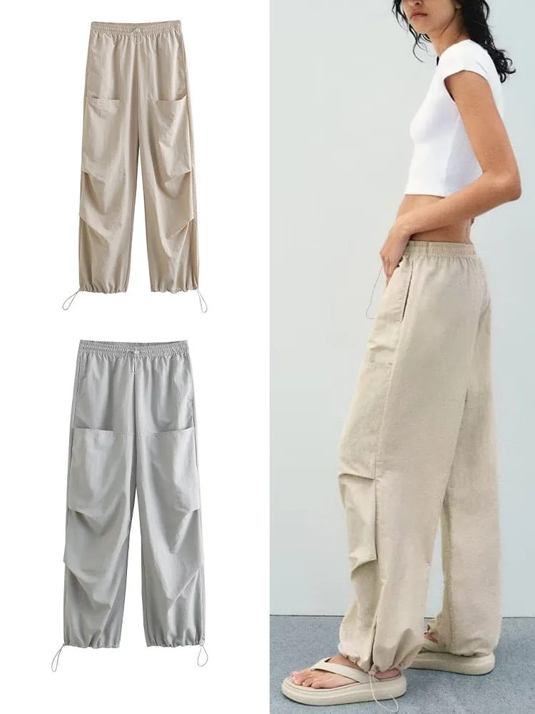 

Новые повседневные плиссированные украшения с эластичным поясом и карманами, украшенные нейлоновыми трусиками