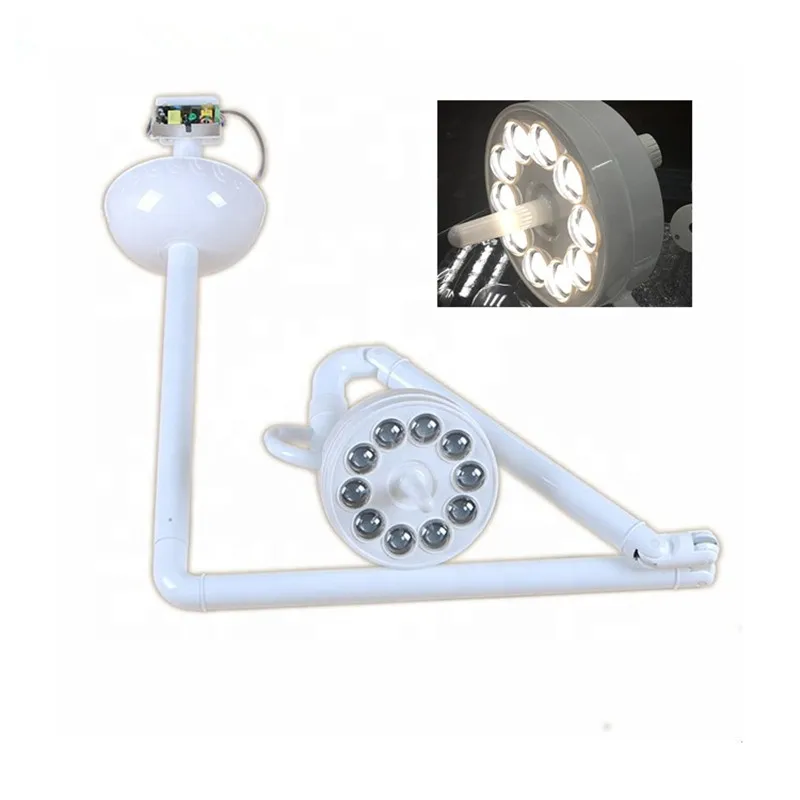 Led Lighting Oral Examination Dental 12 Beads 36W Wall Mount Shadowless Operating Lamp Dentistry Clinic Equipment