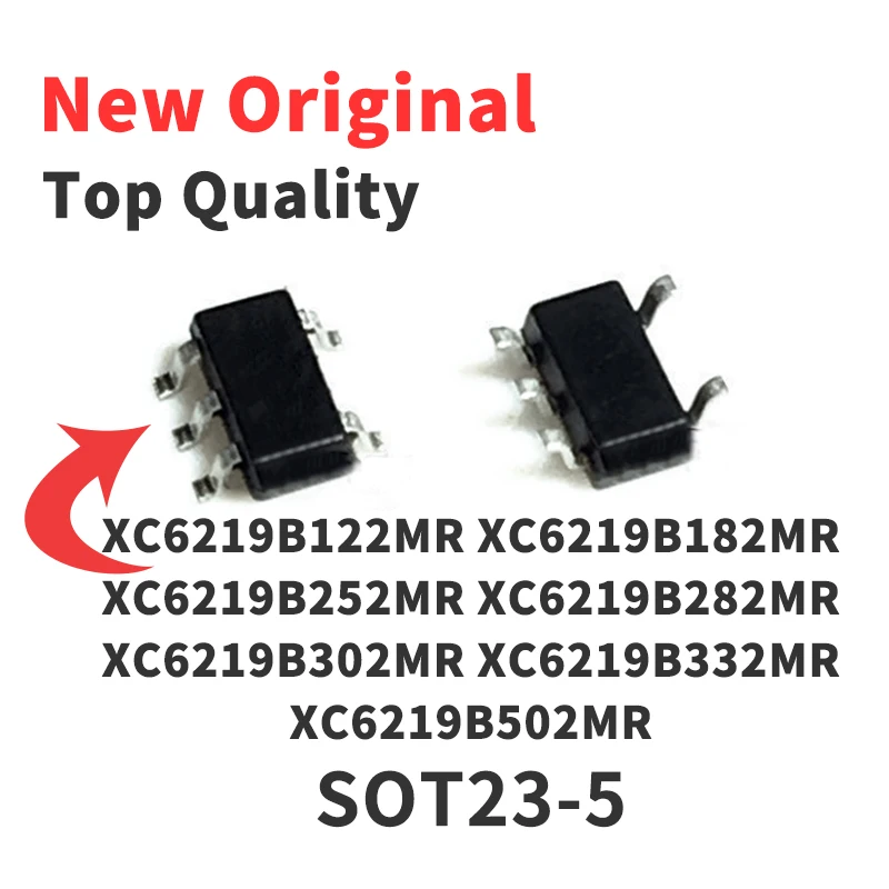 

10 Piece XC6219B122MR XC6219B182MR XC6219B252MR XC6219B282MR XC6219B302MR XC6219B332MR XC6219B502MR SOT23-5 Chip IC New Original