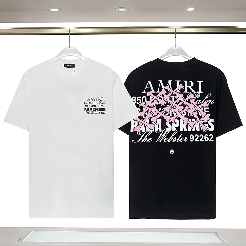 

Summer American High Street Retro Overlapping Letter Printing Round Neck Short-sleeved Loose Casual Men and Women Couple T-shirt