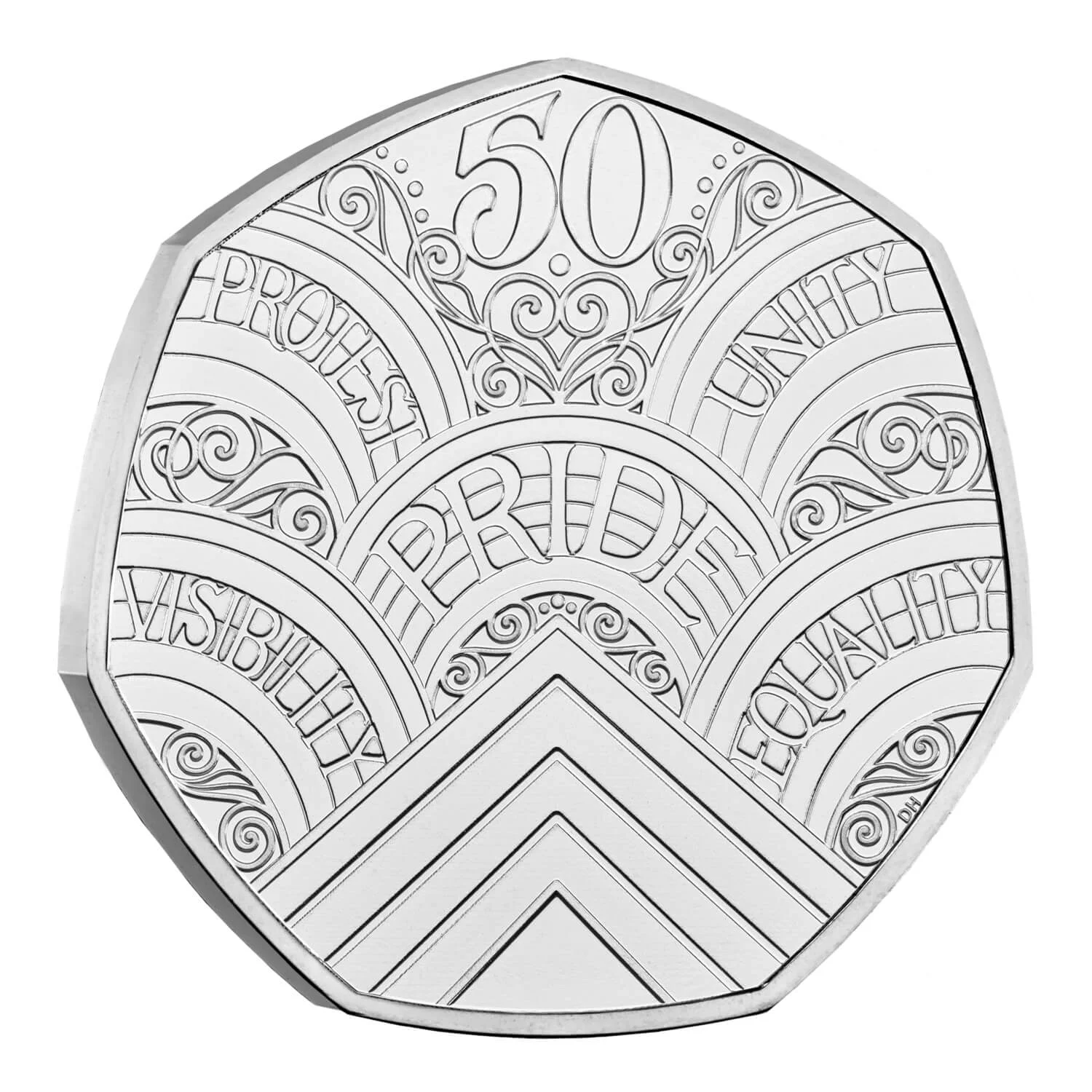 

2022 50 P Лондонский фестиваль гордости Радужный парад 50-я годовщина памятная монета 100% оригинал