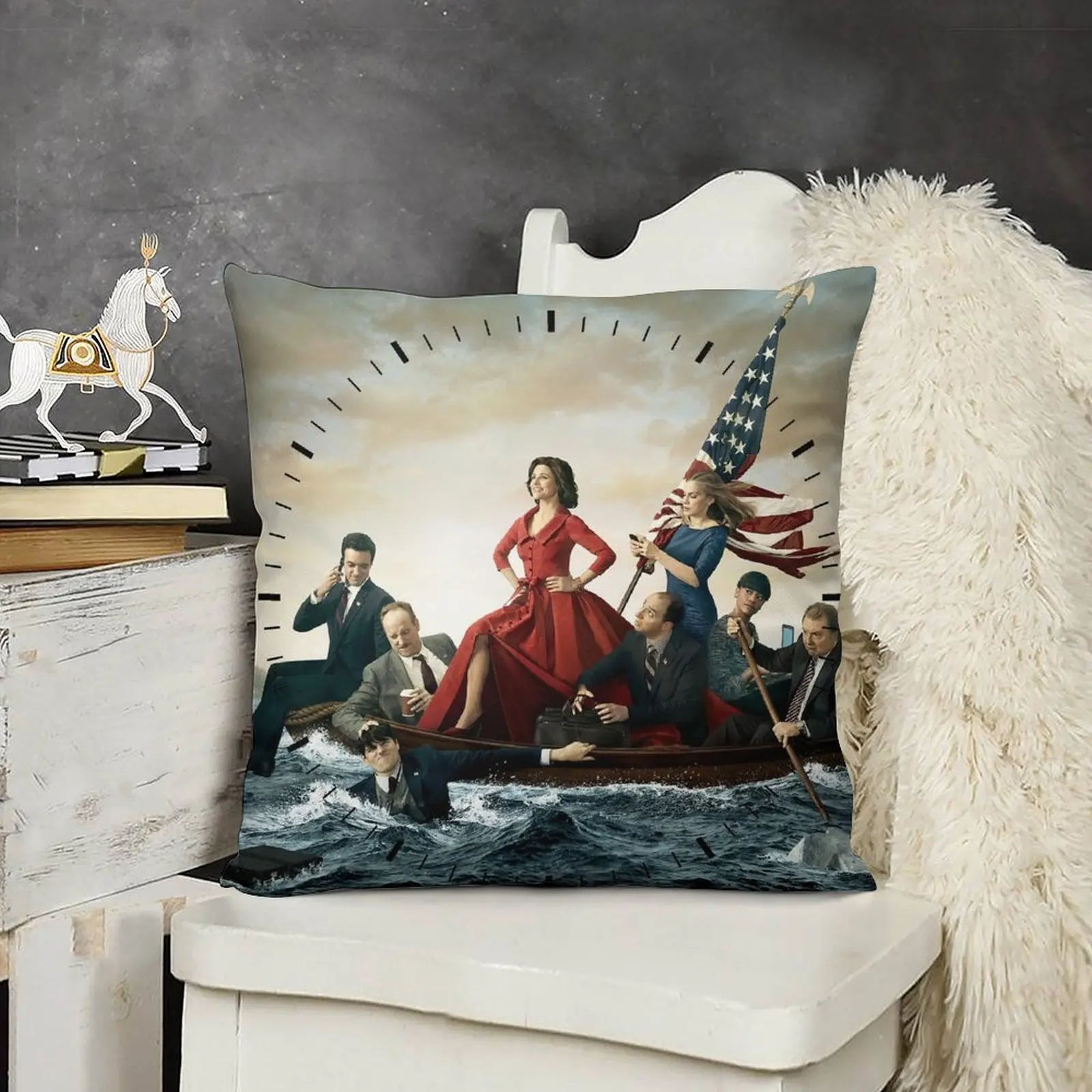Декоративная подушка Veep Clock диванные подушки декоративная наволочка чехол для