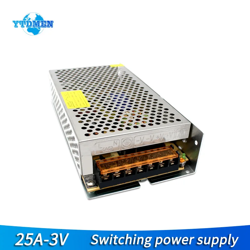 

Switching Power Supply 75W Power Source Transformer 220V To 110V Driver for Leds 3V 25A AC To DC Power Supply for Led Strip