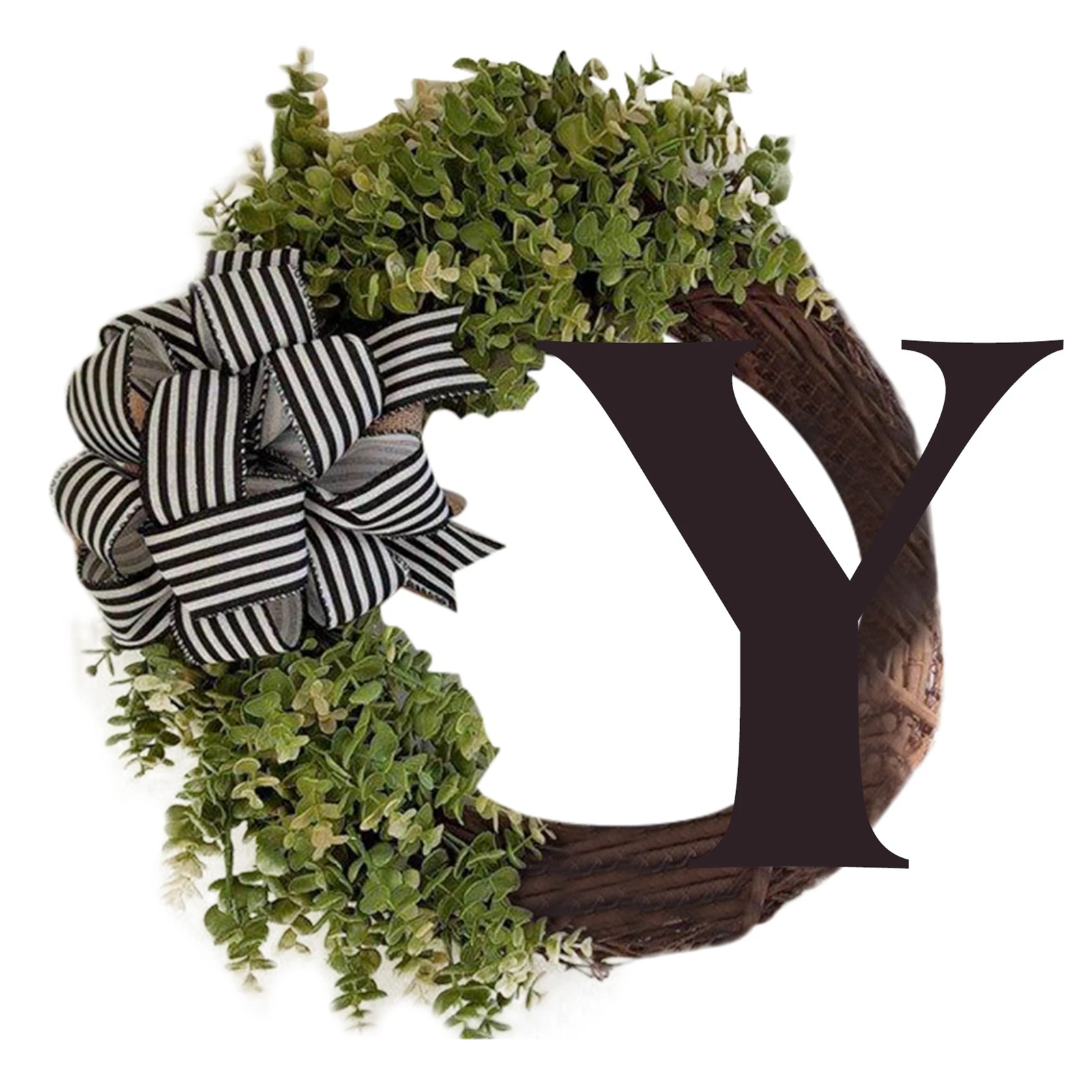 

Surname Year Round Door Wreath Optional Last Name Door Wreath for Spring Parties and Wedding Signs