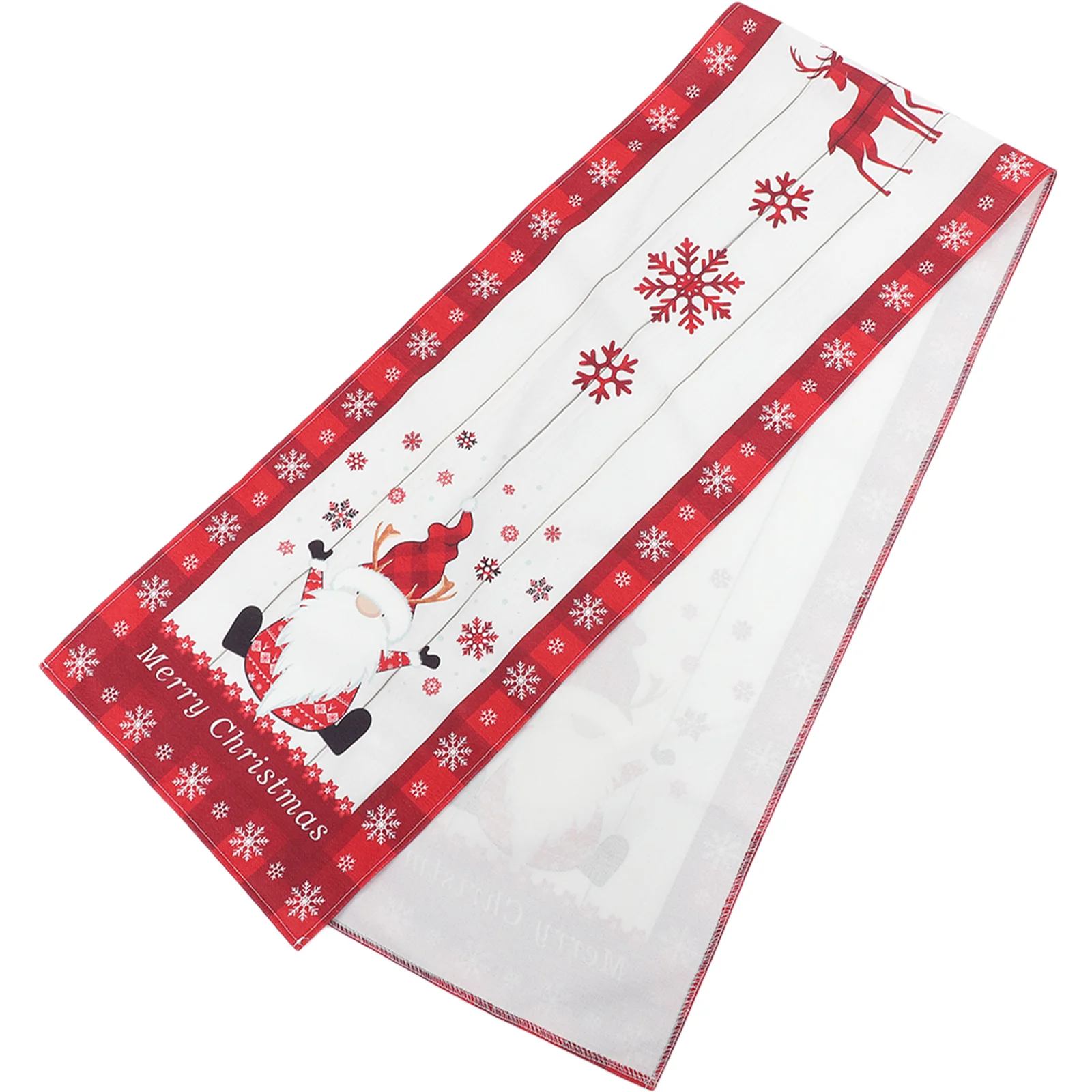 Декоративная Рождественская скатерть из хлопка и льна