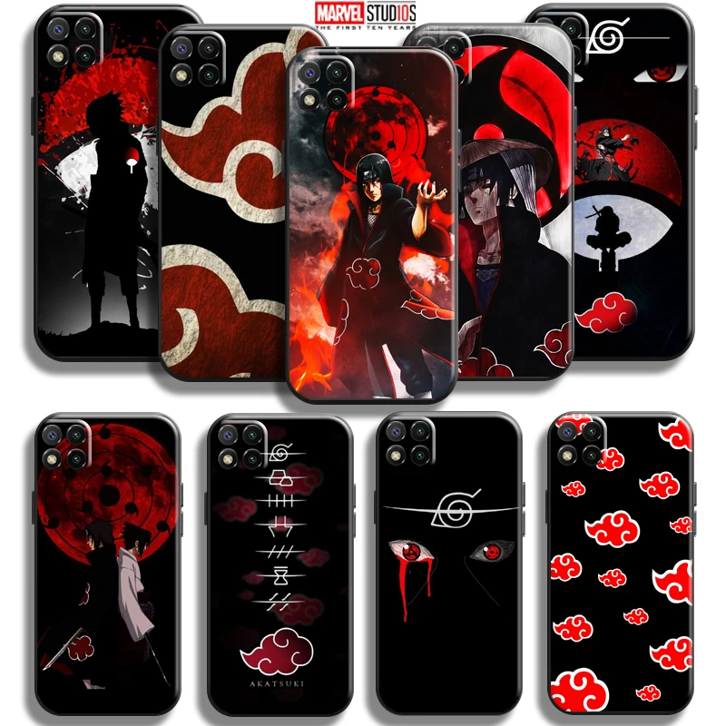 

Naruto Uchiha Itachi Akatsuki For Xiaomi Redmi 9C Phone Case Soft Funda Silicone Cover Black