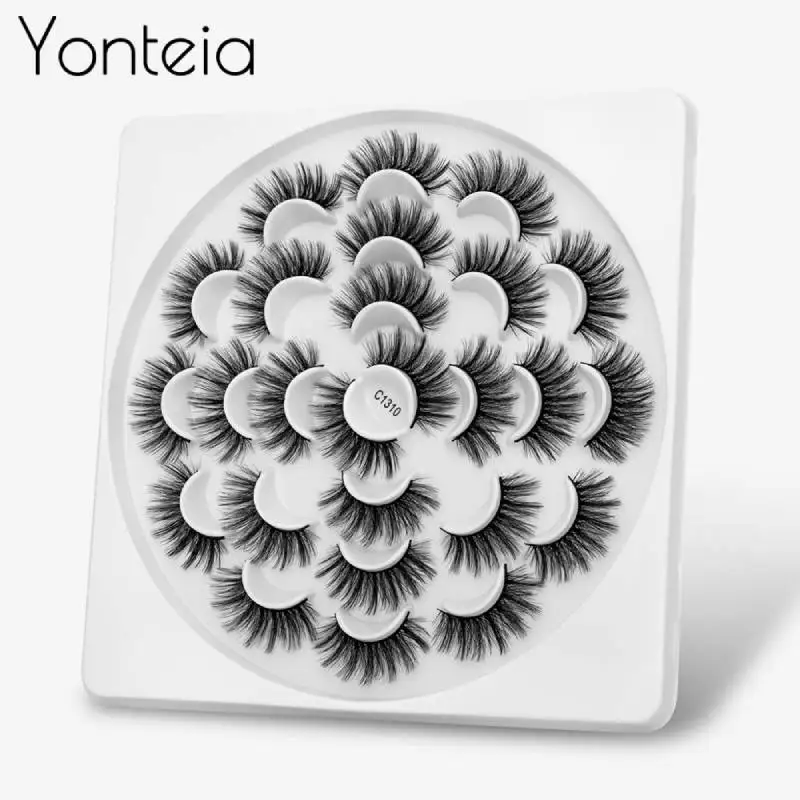 Ресницы Yonteia натуральные густые норковые для наращивания ресницы пушистые