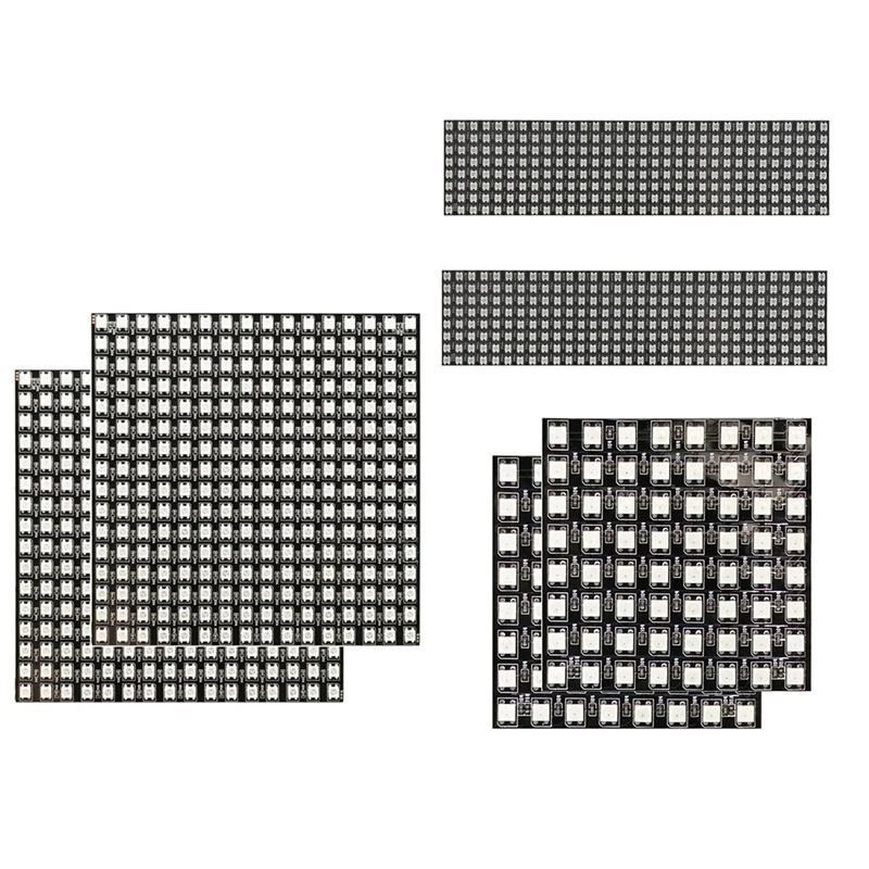 Гибкая Пиксельная панель NEW-2PCS WS2812B матричный экран WS2812 IC RGB 5050SMD фотомодуль